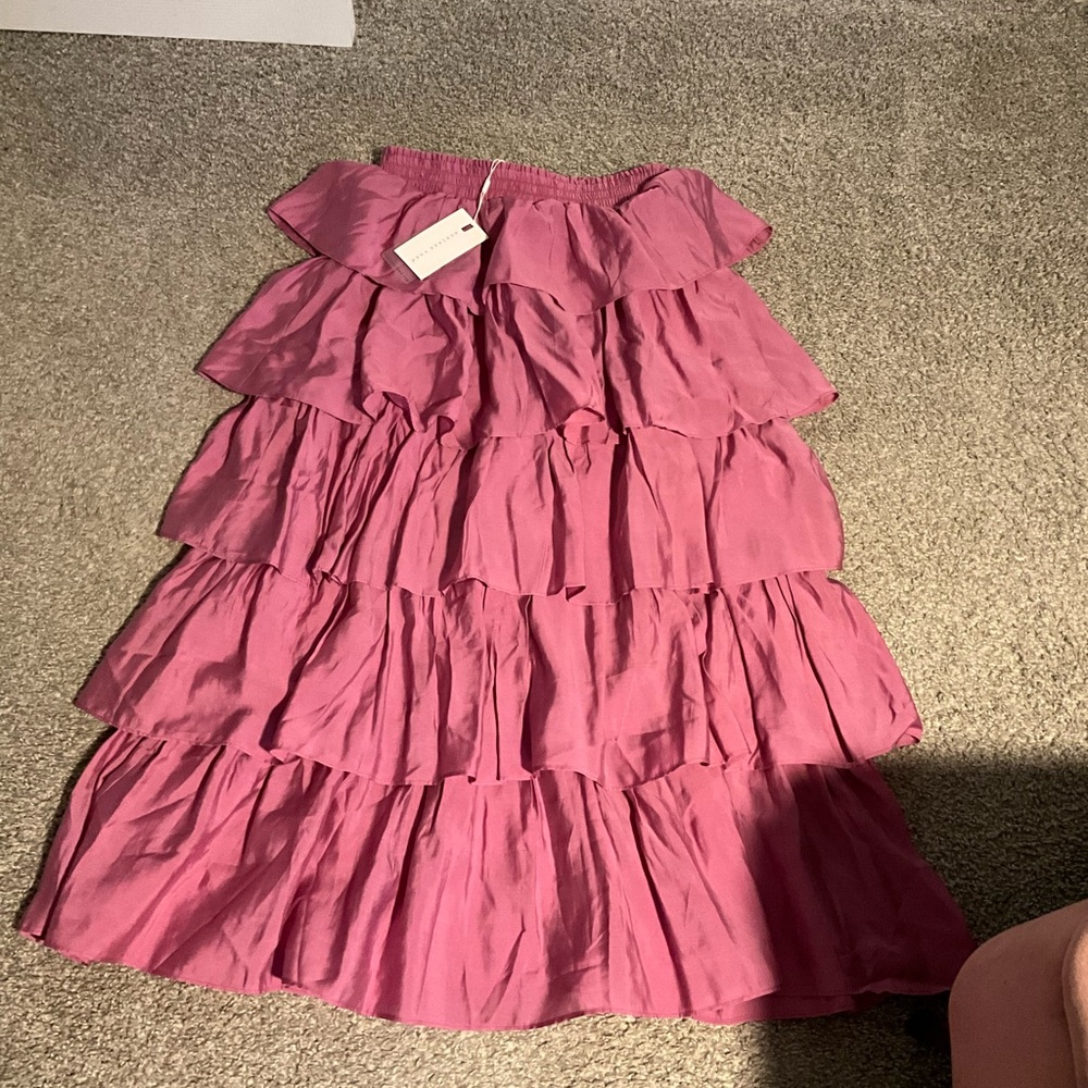 Vici ruffle midi skirt new
